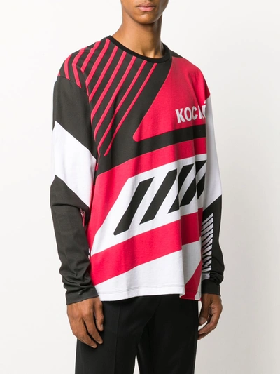 Shop Koché Printed Sweater In Multicolor