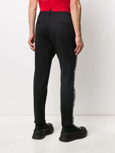 Shop Dsquared2 Wool Trousers In Black