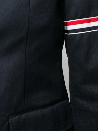 Shop Thom Browne Cotton Jacket In Blue