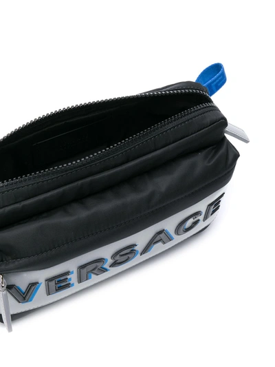 Shop Versace Logo Belt Bag In Black