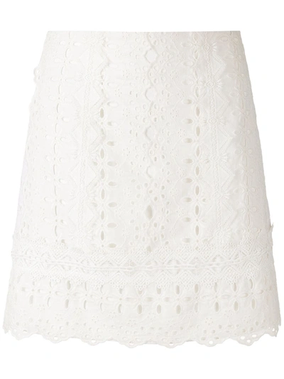 Shop Martha Medeiros Paloma Mini Skirt In White