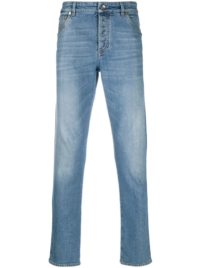 Shop Brunello Cucinelli Straight-leg Jeans In Blue