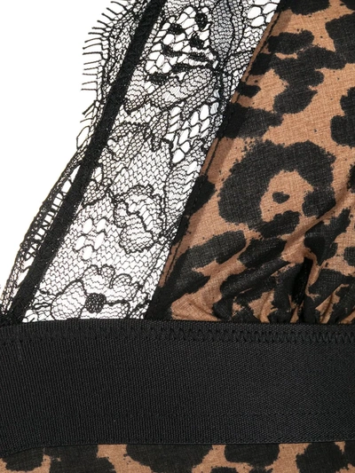 Love Stories Doris Lace Embellished Bodysuit In Brown