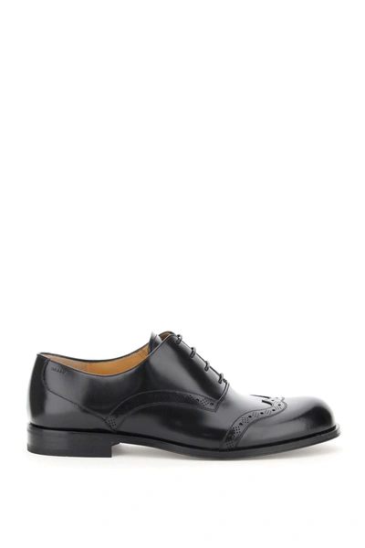 Shop Bally Frenk Lace-up Shoes In Black (brown)