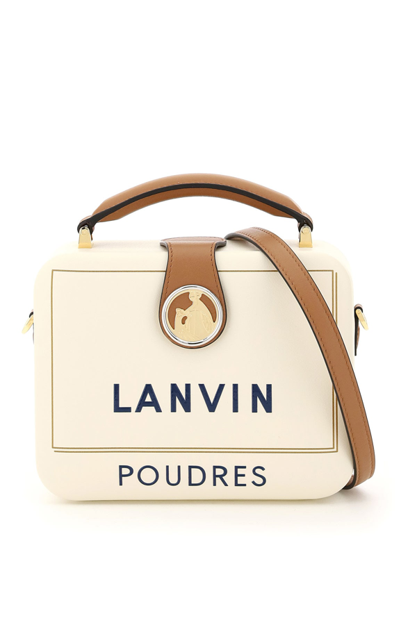 Lanvin Bento Box Minaudiere Bag With Print In Off White ModeSens