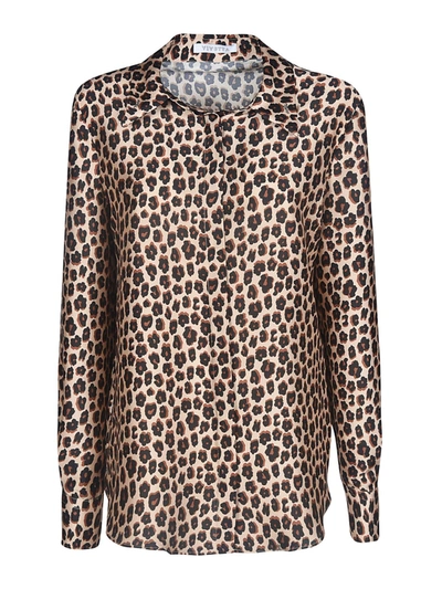 Shop Vivetta Leopard Printed Shirt In Beige