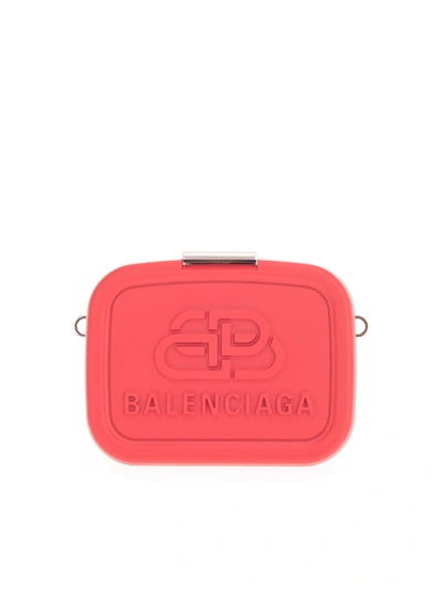 Shop Balenciaga Lunch Box Mini Case Bag In Red