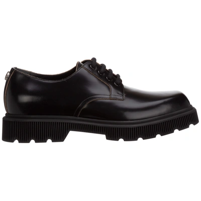 Shop Gucci Men's Classic Leather Lace Up Laced Formal Shoes Derby In Black