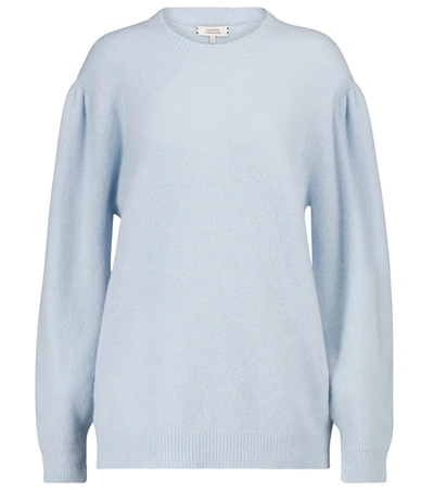 Shop Dorothee Schumacher Fluffy Fantasy Alpaca-blend Sweater In Blue
