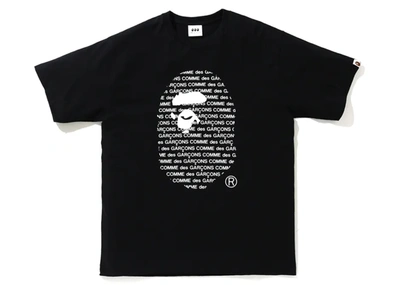 Pre-owned Bape X Cdg Osaka #2 Tee Black