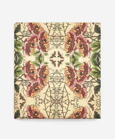 Avenida Home Poppy Large Linen Tablecloth In Multicoloured