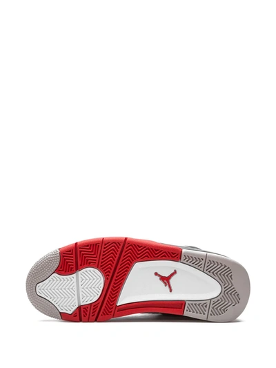 Shop Jordan Air  4 Retro "fire Red" Sneakers In White