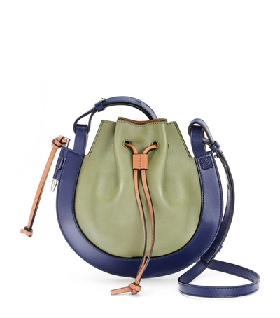 Shop Loewe Small Leather Horseshoe Bag