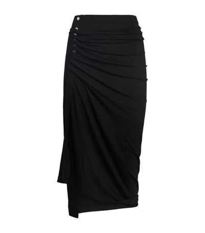 Shop Rabanne Asymmetric Midi Skirt