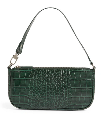 Shop By Far Croc-embossed Leather Rachel Shoulder Bag