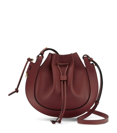 Shop Loewe Leather Horseshoe Saddle Bag