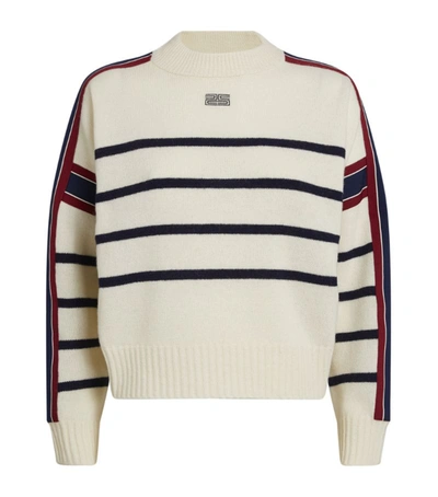 Shop Sandro Striped Wool-blend Sweater