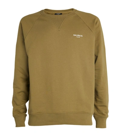 Shop Balmain Eco-design Flock Sweatshirt
