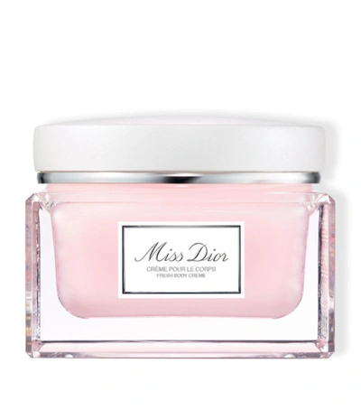 Shop Dior Miss  Fresh Body Cream (150ml) In White