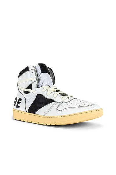 Shop Rhude Rhecess Hi Classic Sneaker In White & Black