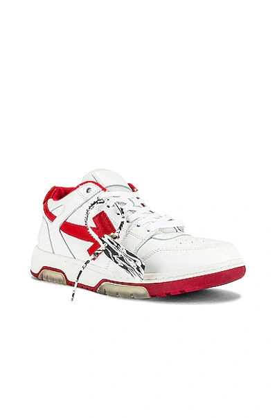 Shop Off-white Out Of Office Sneaker In White & Red