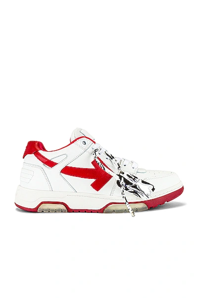 Shop Off-white Out Of Office Sneaker In White & Red