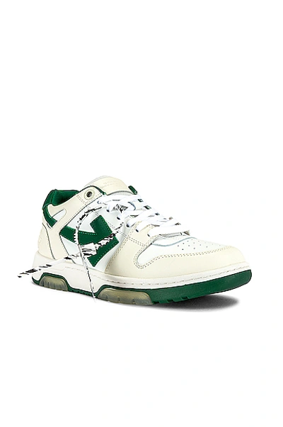 Shop Off-white Out Of Office Sneaker In White & Green