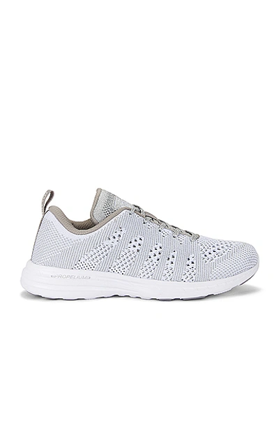Shop Apl Athletic Propulsion Labs Techloom Pro Sneaker In White & Metallic Silver