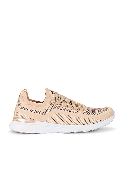 Shop Apl Athletic Propulsion Labs Techloom Breeze Sneaker In Champagne  Burgundy  & White