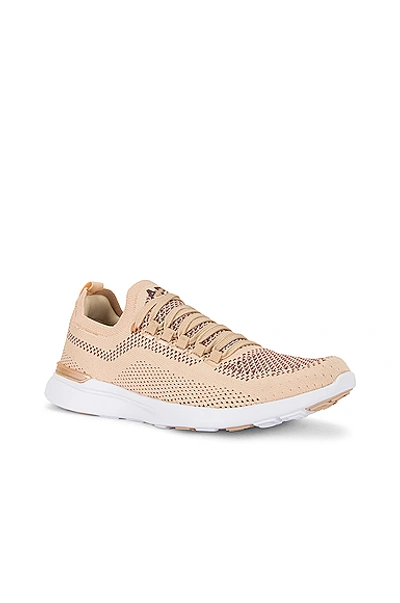 Shop Apl Athletic Propulsion Labs Techloom Breeze Sneaker In Champagne  Burgundy  & White