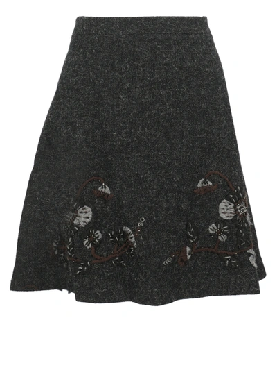 Pre-owned Miu Miu Skirts In Grey