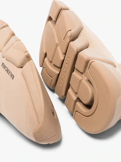 Shop Balenciaga Beige Speed 2 Sock Sneakers In Neutrals