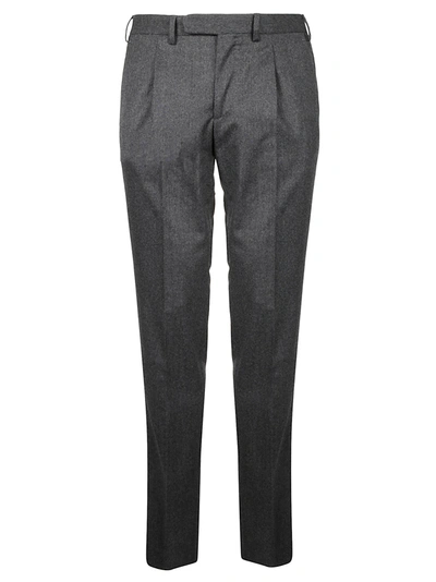 Shop Luigi Borrelli Fitted Trousers In Grey