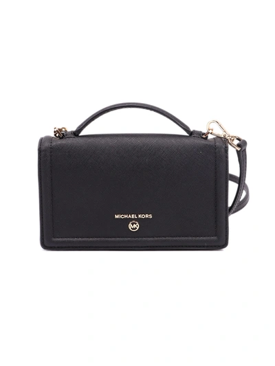 Michael michael kors jet set small crossgrain leather smartphone crossbody bag sales