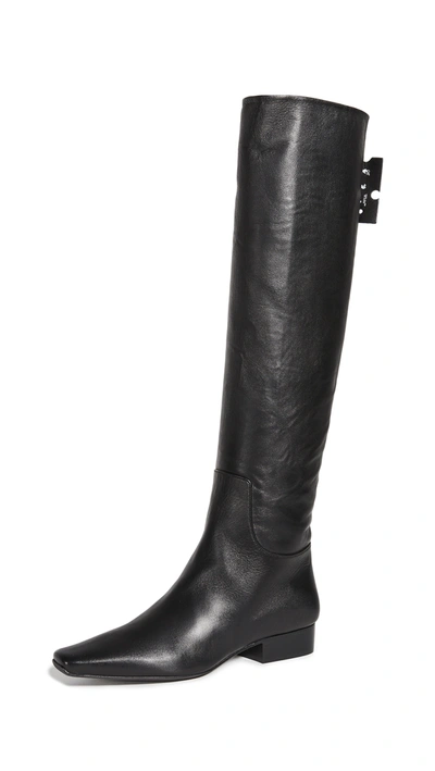 Shop Off-white Nappa High Boots In Black No Color