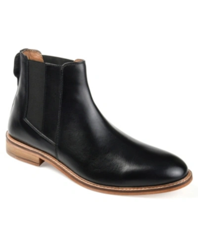 Thomas & Vine Men's Corbin Plain Toe Chelsea Boot In Black