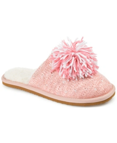Shop Journee Collection Women's Stardust Slippers In Pink