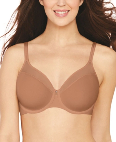 Shop Bali One Smooth U Ultra Light Illusion Shaping Underwire Bra 3439 In Cinnamon Butter