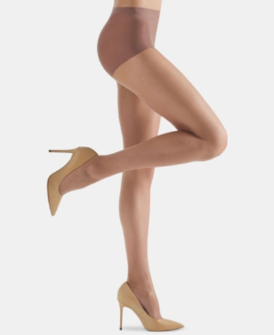 Shop Natori Women's Silky Sheer Control Top Pantyhose In Honey