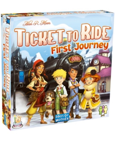 Days Of Wonder Ticket To Ride-first Journey-europe Map