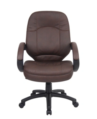 Shop Boss Office Products Leatherplus Executive Chair In Brown