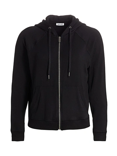 Shop Splendid Women's Super Soft French Terry Hoodie In Black