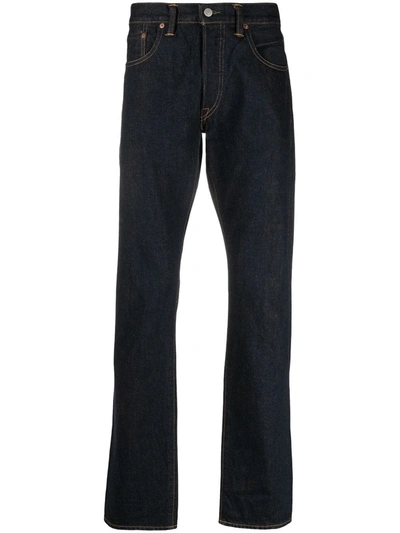 Shop Ralph Lauren Rrl Slim Narrow-cut Jeans In Blue