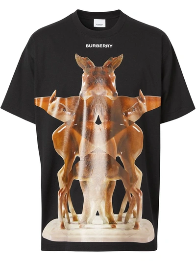 Shop Burberry Kaleidoscope Print T-shirt In Black