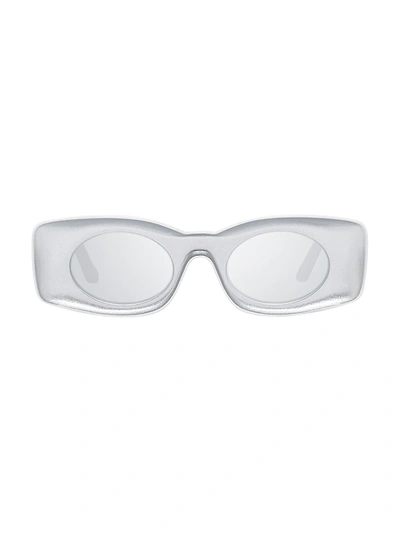 Shop Loewe Paula's Ibiza Original 49mm Square Sunglasses In Silver