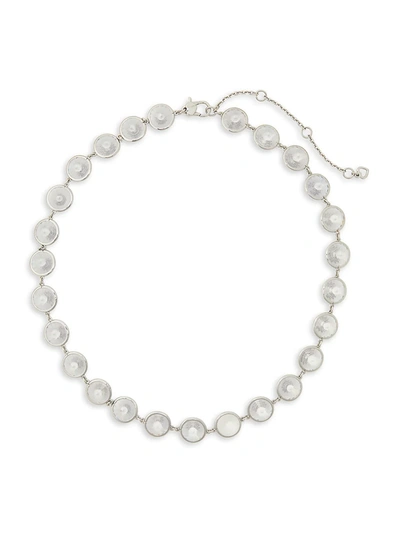 Shop Kate Spade Women's Sparkling Chandelier Short Necklace In Silver