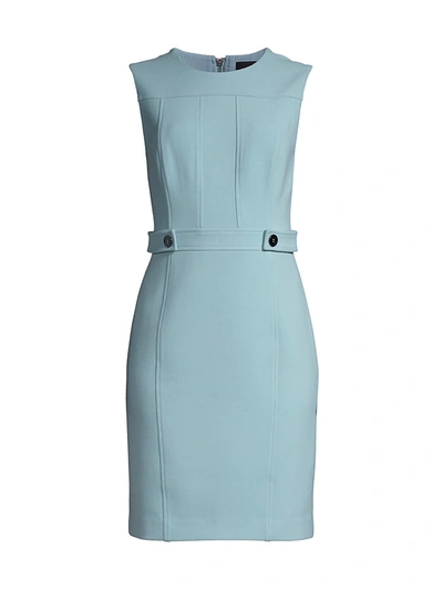 Shop Toccin Tabby Sheath Dress In Frost