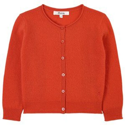 Shop Bonpoint Red Cashmere Cardigan