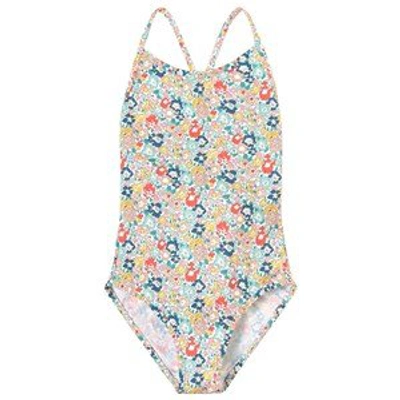 Shop Bonpoint Liberty Floral Swimsuit In White