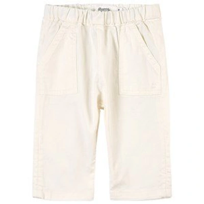 Shop Bonpoint White Trousers In Cream